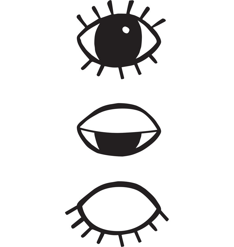 Décalcomanie murale yeux pour vous
