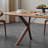 Walnut all solid wood dining table-107856709
