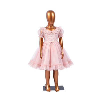 43.3 Inch Kids Mannequin - Full Body Faceless Child Mannequin, Adjustable and Detachable Manicans Full Body Model Stand with Metal Base for Retail Clothing Shops Malls Window Display (Rose Gold)