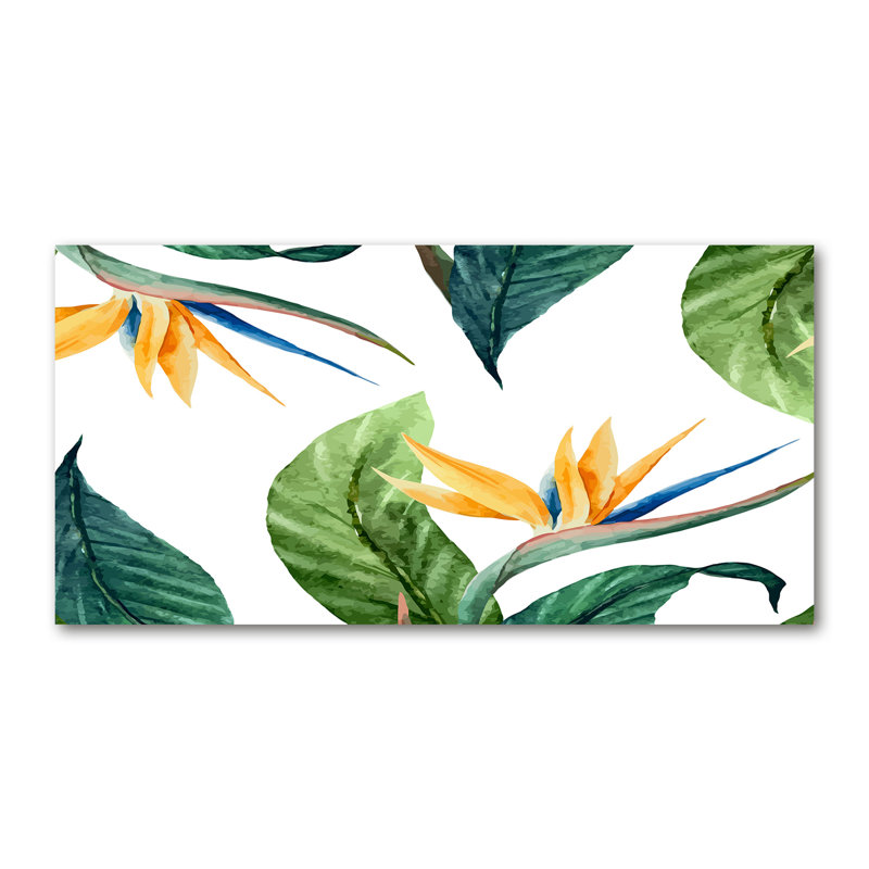 Tropical Flowers - Wrapped Canvas Print