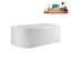 1501.1mm x 718.8mm Soaking Acrylic Bathtub-1600718130