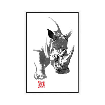 Rhino by Péchane - Painting on Canvas