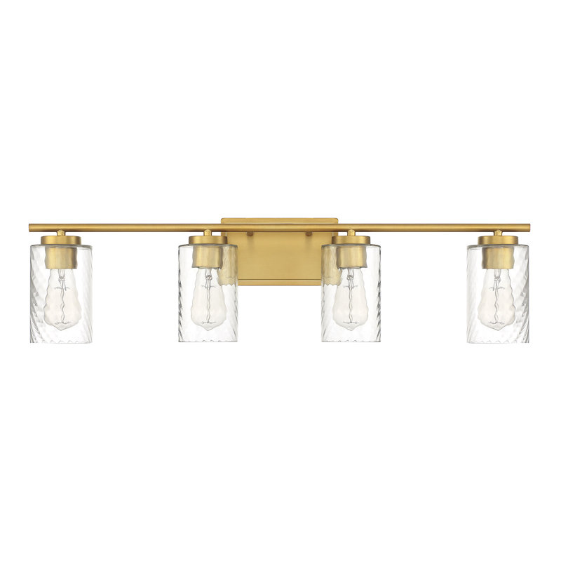 Tilbury 4 - Light Dimmable Vanity Light in Brass, Brass