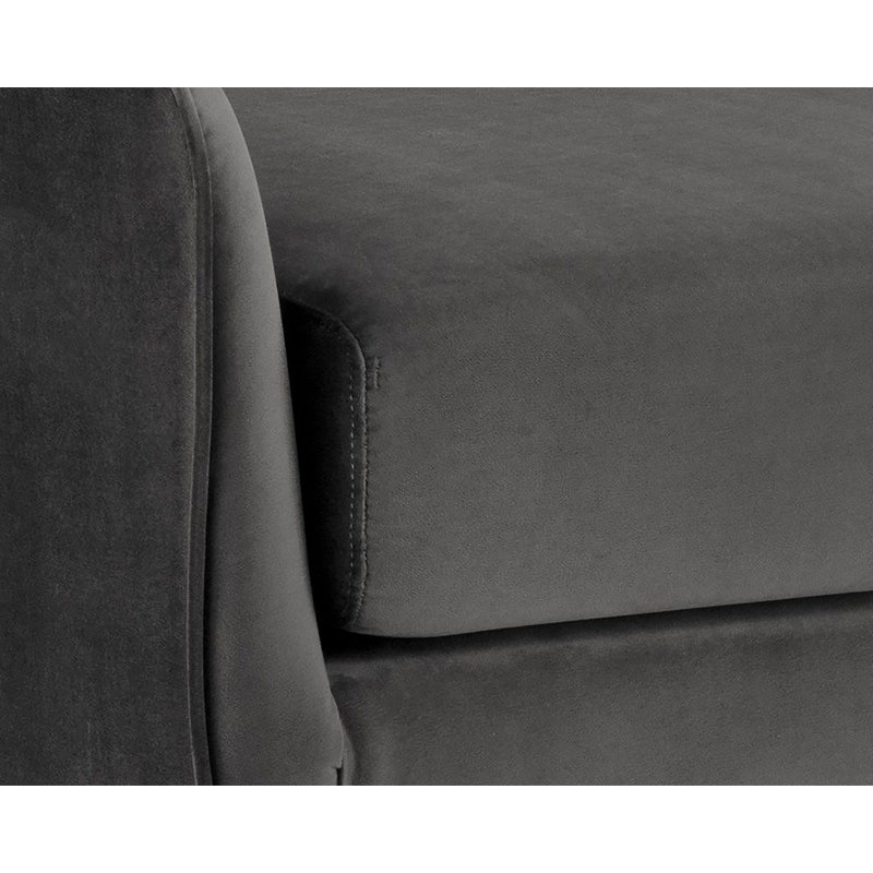 Daughtry Polyester Upholstered Bench - Grey, Gray