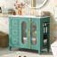 Meuble-lavabo de 36 po avec 2 portes à fermeture douce, armoire de rangement moderne à 3 tiroirs avec cadre en bois massif-117021146