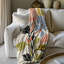 Explosion florale fantaisiste - couverture en sherpa de qualité supérieure 1 pièce - impression d'art luxueux-97326750