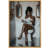 Elegance "Glamorous Woman Reading Newspaper Chic Artwork, Bathroom/Vanity Room/Powder Room Decor Wall Pictures, Large Framed Canvas Digital Giclee Print Wall Art"-112455129-112455128-112455130