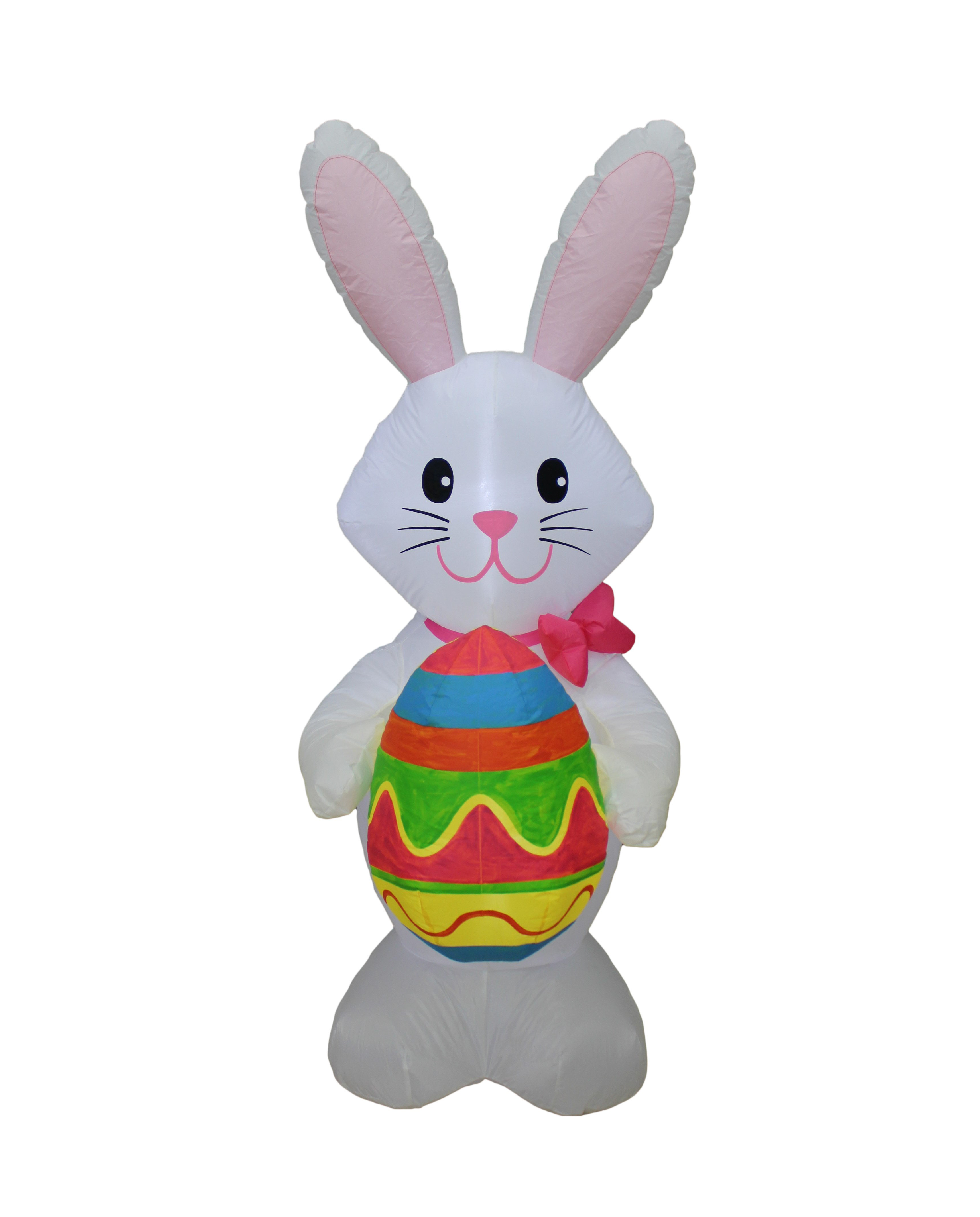 The Holiday Aisle® 5 Foot Tall Happy Easter Lighted Inflatable Bunny