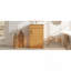 Ensemble de meuble-lavabo sur pied 20 po avec lavabo en céramique, ensemble de meuble-lavabo simple autoportant avec porte à fermeture douce, tablette réglable, style maison de campagne, bois naturel.