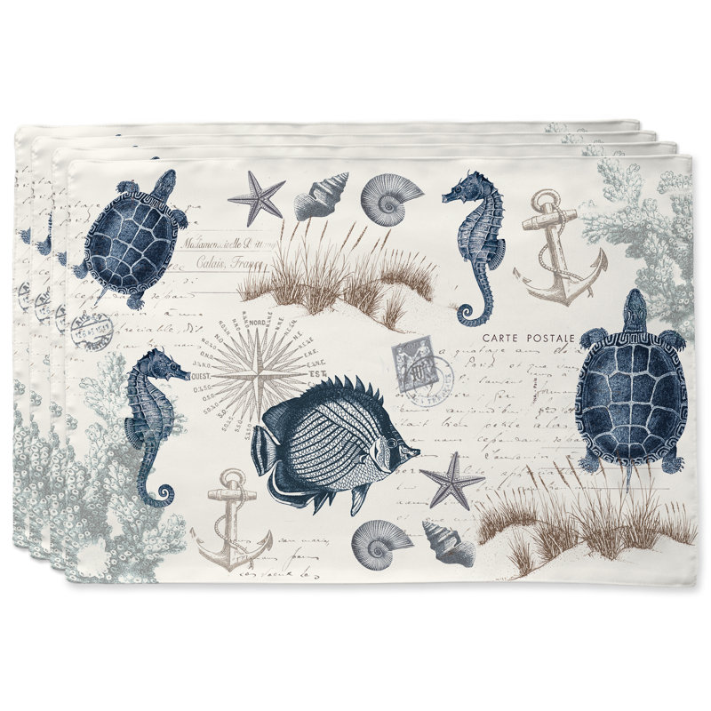 Seaside Postcard 19" x 13" Placemat