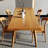 Brown Rectangular Solid Wood Butterfly Table-385853487