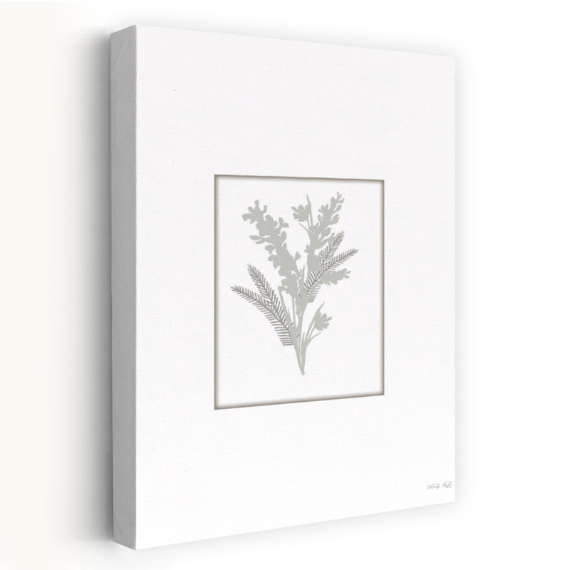 Silhouette botanique contemporaine III, art floral, H 48 po x l 32 po