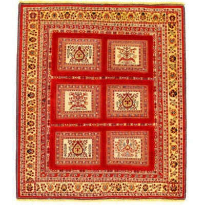 Seoin Oriental Area Rug in Red