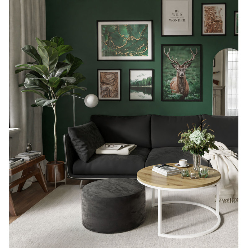 Gurjeet Frame Coffee Table, Artisan Oak