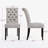 Linen Upholstered Dining Parsons Chairs (Set Of 6)-1034186463-1034186464