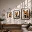 Fox Study Boho - Framed Print-1727806633-1727806637