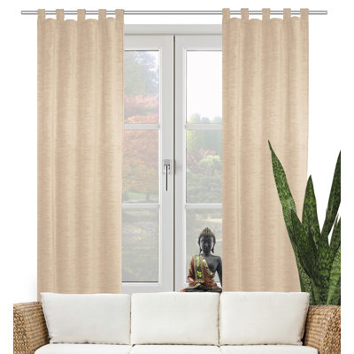 Beloit Synthetic Tab Top Curtain Single Panel, opaque