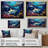 Shark Haven Under Water Painting - Shark Wall Art-97036799-97036797