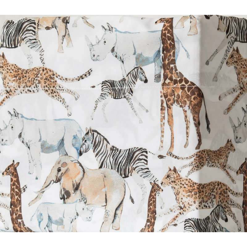 Safari Animals Jungle Adventure Bedsheet Set for Explorers - Wildlife Wonders Decor for Kids
