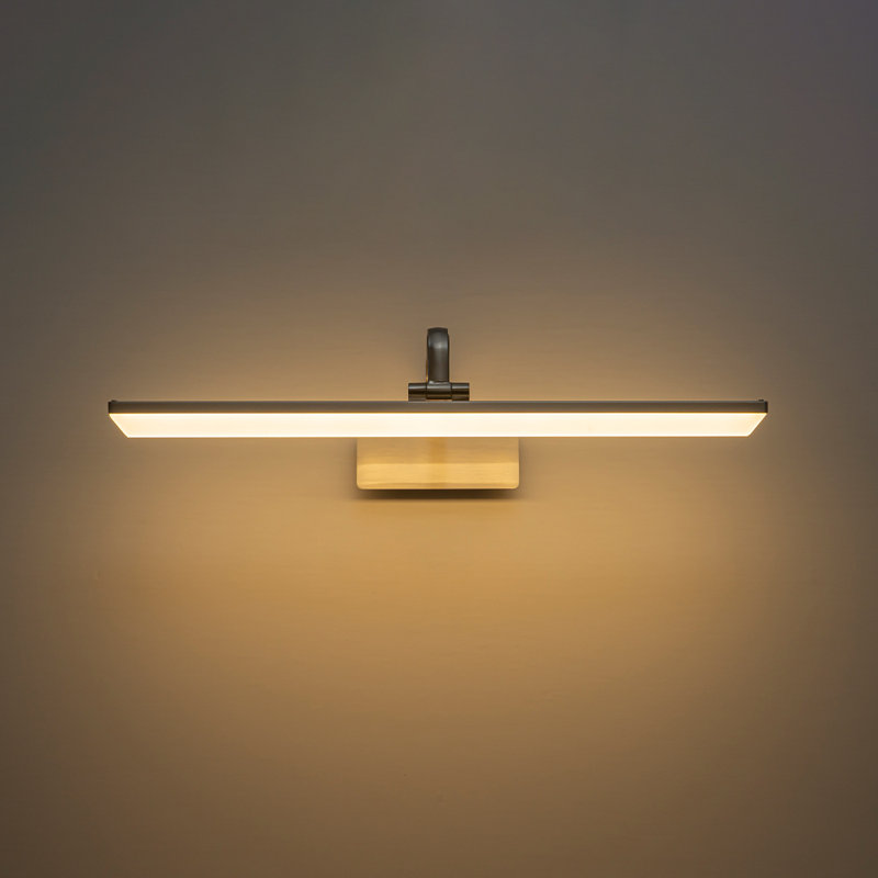 Barre de salle de bain à DEL Mekesha, 3000 K à 6000 K,  H 5,1 po x l 23,6 po x P 8,3 po, Nickel