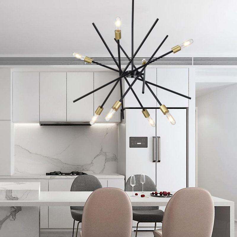 Lustre réglable à 8 lumières Sputnik Cedillo