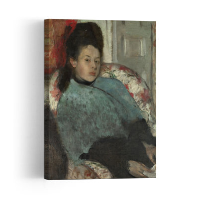 Portrait d'Elena Carafa, vers 1875. Estampe d'art mural abstraite et contemporaine.