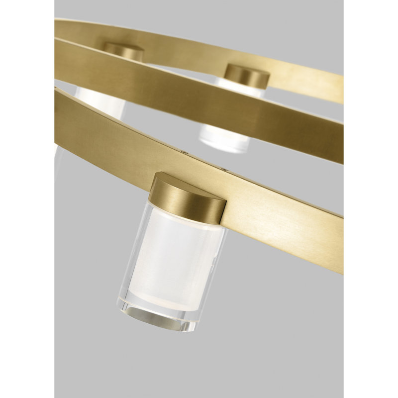 Esfera 16 - Light LED Chandelier, Natural Brass