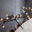 Luminaire suspendu horizontal 47,24 "à DEL en forme de branche - Design linéaire naturel pour le salon-362845844