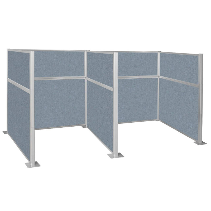 Panneau de configuration pré-configuré - armoire en forme de W, Bleu foncé