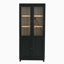Vitrine avec portes en verre, vitrine de style moderne, vitrine, armoire de salon