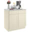 Meuble bas standard HOMEIBRO Cozy Design, 33 po L x 24 po P x 34,5 po H, en contreplaqué, gris Shaker, prêt à assembler-99152004-99152006