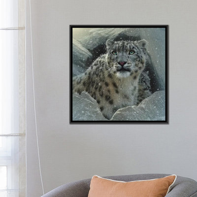 " Snow Leopard Fortress, Square " by Collin Bogle