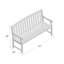 Banc de jardin en bois Defalco