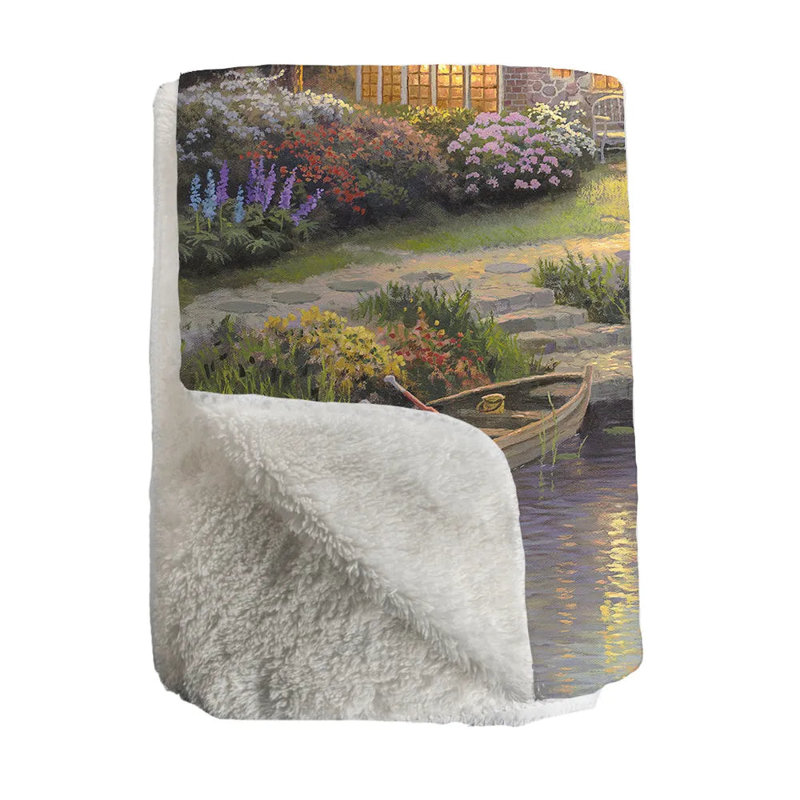 Jeté Thomas Kinkade Sunset on Lamplight Lane