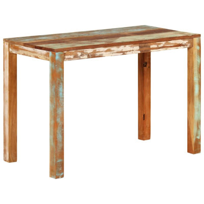Madyson Mango Rectangular Wood Top Dining Table with Wood Base