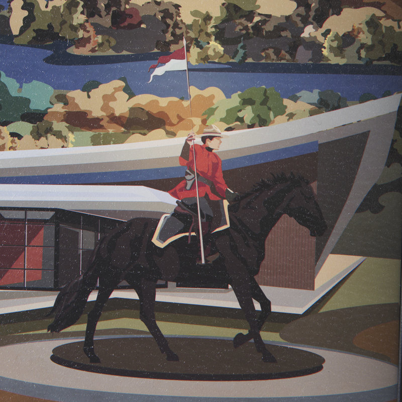 Regina Regina par Simone, reproduction d'art encadrée sous verre, H 15,5 po x l 10,5 po x P 1,5 po, Cadre flottant noir
