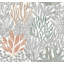 Coral Leaves Wallpaper Roll-1282789422