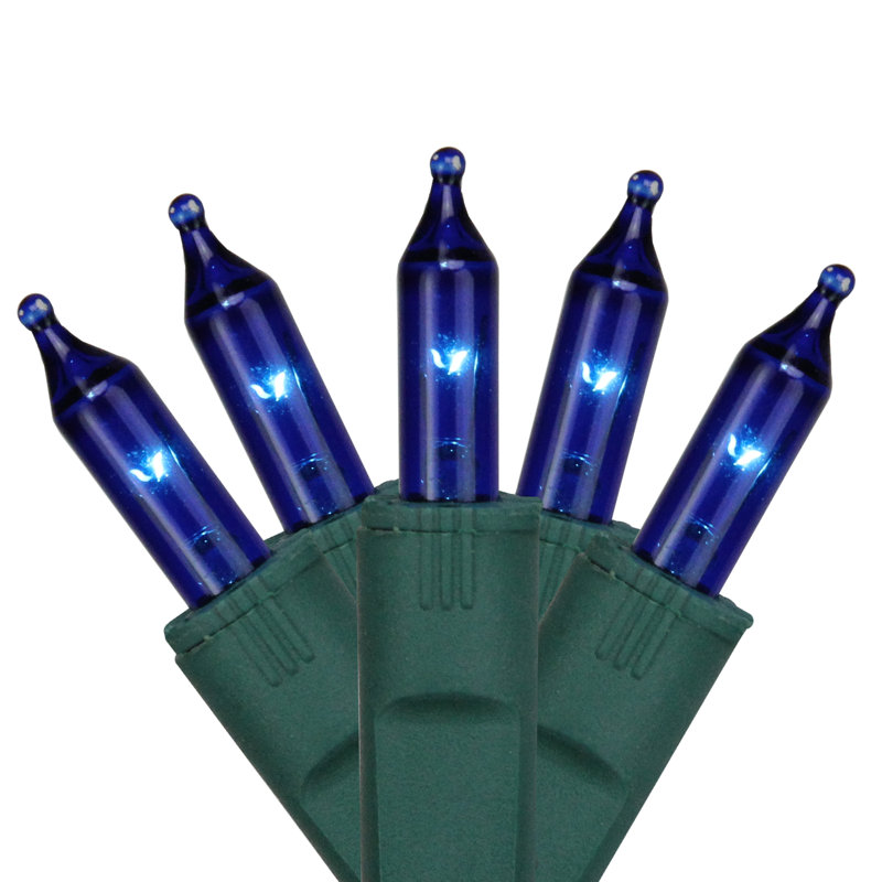 50 mini lumières de Noël Perm-O-Snap, Bleu / Vert