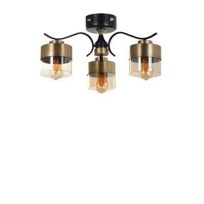 Plafonnier semi-encastré 3 lumières 21,65 po Hahn