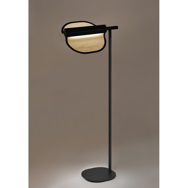 Omma LED Floor Lamp, Matte Black, Natural White