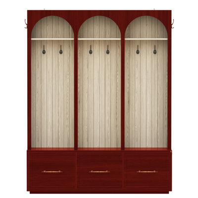 Hall Tree 59'' Wide With 3 Drawers