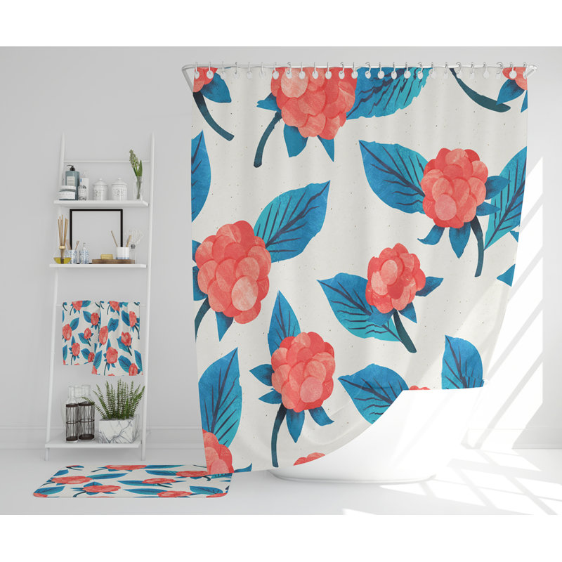 Nathanyal Polyester Shower Curtain Set