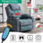 Upholstered Polyester Blend Swivel Recliner-382661830