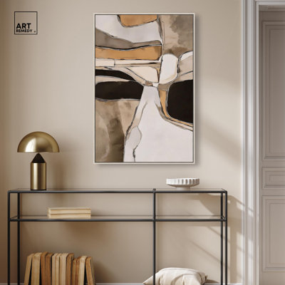 Impression sur toile Canyon Walls II par Art Remedy, cadre argenté, 24 x 36