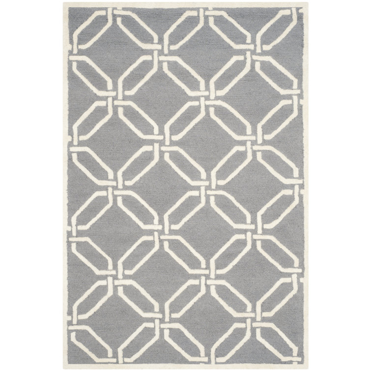 Geometric Wool Hand Woven Area Rug