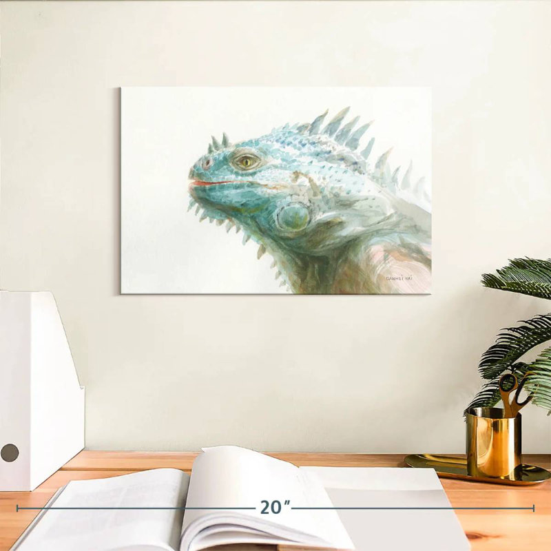 Brampt Tropical Iguana, 8" H x 12" W