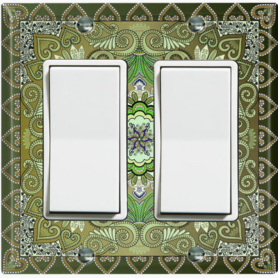 2 - Gang Toggle Light Switch Standard Wall Plate