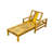 Acacia Wood Adjustable Backrest Outdoor Lounge Chair, Suitable For Gardens, Terraces, And Poolside Areas-2032414768