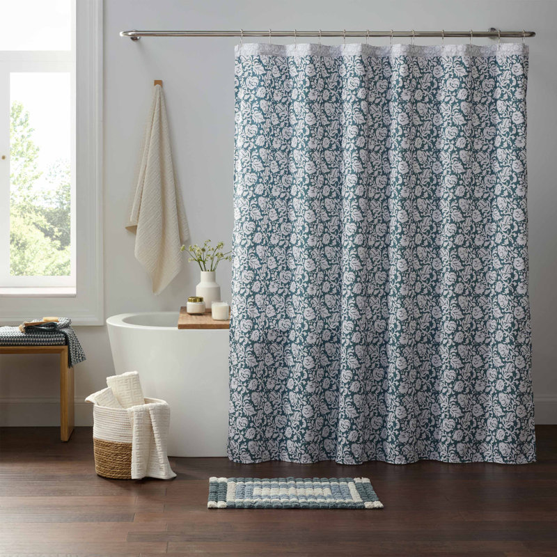 Martex Arcadia Grove 72x72 Shower Curtain, Pebble Geometric