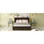 Grand lit escamotable style ferme avec station de charge, lit plateforme pliable avec grand tiroir de rangement pour chambre d'amis, petite chambre-72655660